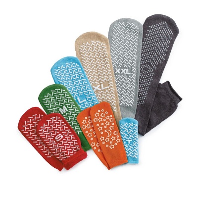 Medline Double Tread Slipper Socks